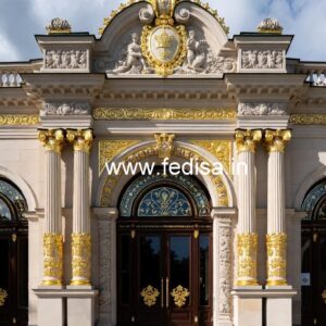 Luxury Hotel Main Gate Design with LED Lighting No-4843