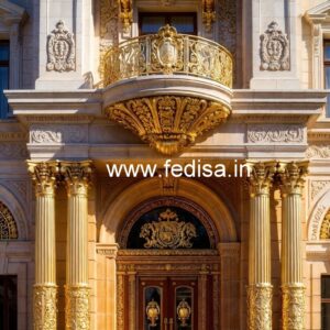 Stylish Hotel Main Gate Design for Elegant Entry No-4846