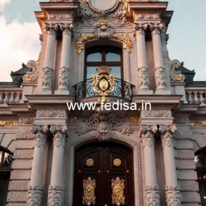 Hotel Front Entrance Design with Luxury Gate Style No-4850