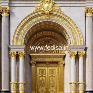 Hotel Entrance Gate Design with Artistic Patterns No-4854