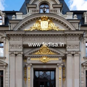 Luxury Hotel Entrance Gate Design with Golden Finish No-4870
