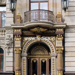Hotel Main Entrance Gate Design for Luxury Architecture No-4900