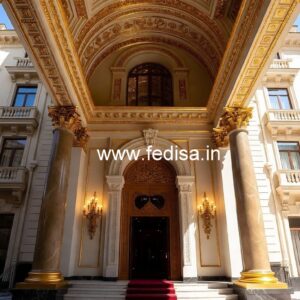 Elegant Hotel Exterior Elevation Design Concepts No-4906