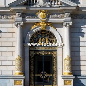 Hotel Elevation Design with Modern Facade Style No-4908