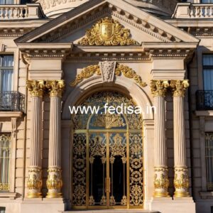 Beautiful Hotel Front View Elevation Design No-4914
