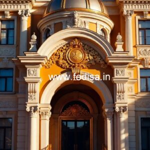 Hotel Front Elevation Design for Luxury Hospitality No-4949