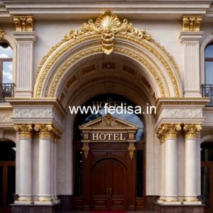 Hotel Elevation Design with Premium Materials No-4951