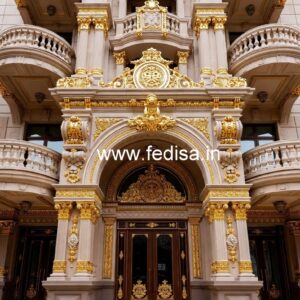Hotel Exterior Front Design with Luxury Appeal No-4956