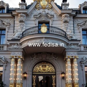 Luxury Hotel Architecture Front View Design No-4960
