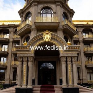 Hotel Elevation Design with Luxury Architectural Features No-4980