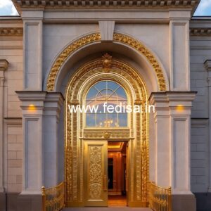 Luxury Hotel Front Elevation with LED Effects No-4981
