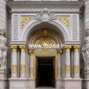 Hotel Elevation Design with Premium Entrance Style No-4984
