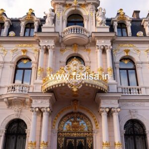 Contemporary Hotel Elevation Design with Lighting Effects No-4993