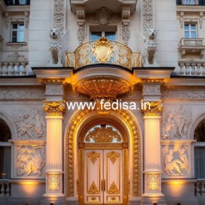 Hotel Front Architecture Design with Modern Luxury No-4994