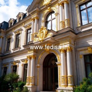 Luxury Hotel Exterior with Glass Facade No-5222