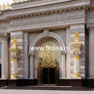 Premium Hotel Front Facade Design No-5228