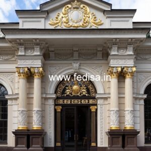 Luxury Hotel Front Elevation with Lighting No-5241