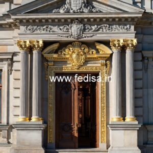 Elegant Luxury Hotel Front View Design No-5253