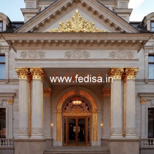 Elegant Hotel Elevation Design with Luxury Appeal No-5263