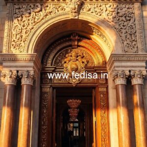 Elegant Luxury Resort Front View Design No-5285