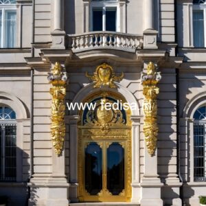 Luxury Hotel Exterior with Premium Materials No-5286