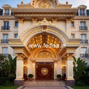 Elegant Hotel Front Design with Luxury Style No-5303