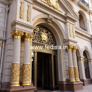 Luxury Resort Exterior with Artistic Facade No-5322