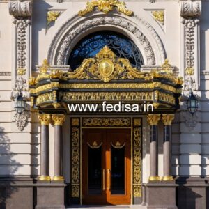 Contemporary Luxury Hotel Elevation with Glass No-5336