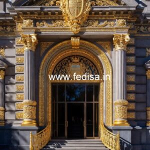 Luxury Hotel Elevation with Decorative Details No-5340