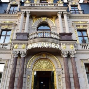Luxury Hotel Elevation with Unique Exterior Style No-5369