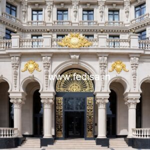 Contemporary Luxury Hotel Front Architecture No-5379