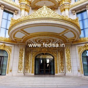 Modern Luxury Hotel Exterior with Elegant Lines No-5383