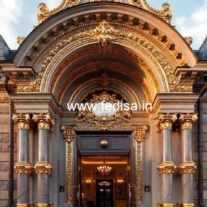 Modern Hotel Entrance Gate Design for Luxury Resorts No-5402