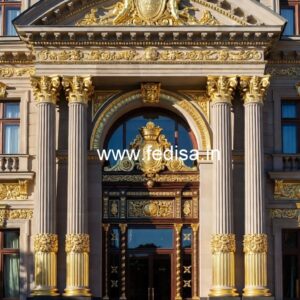 Elegant Hotel Main Gate Design for Premium Properties No-5403