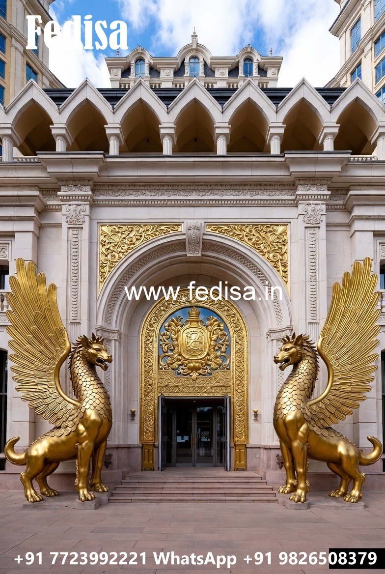 Beautiful Hotel Entrance Gate Design for Luxury Stay No-5419