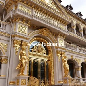 Grand Resort Entrance Gate Design with Lighting No-5427
