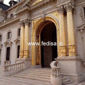 Luxury Hotel Gate Design with Artistic Detailing No-5431