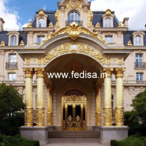 Luxury Hotel Gate Design with Contemporary Details No-5456