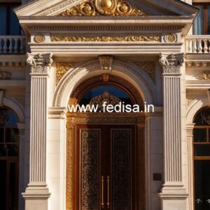 Hotel Entrance Gate Design with Minimalist Architecture No-5459