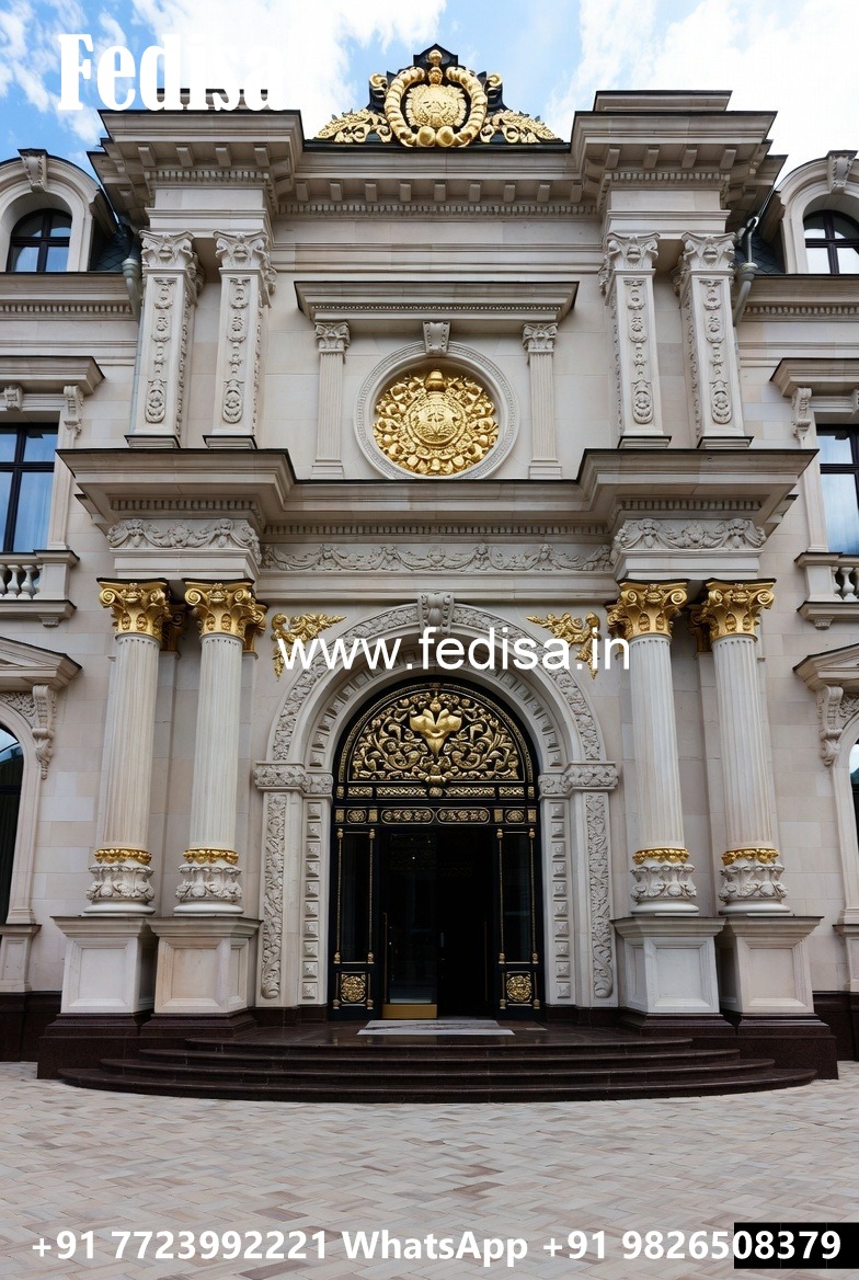 Grand Hotel Entrance Design with Elegant Gates No-5463