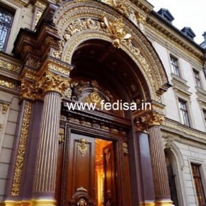 Modern Hotel Entrance Gate Design with Luxury Appeal No-5479