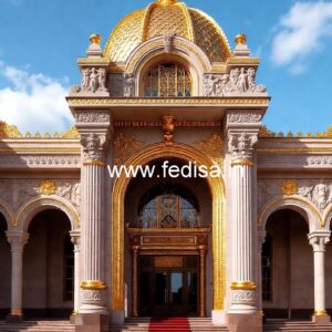 Modern Luxury Hotel Exterior Gate Design No-5483