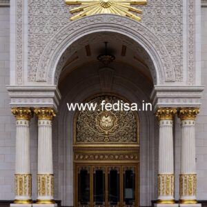 Hotel Entrance Gate Design with Royal Architecture No-5488