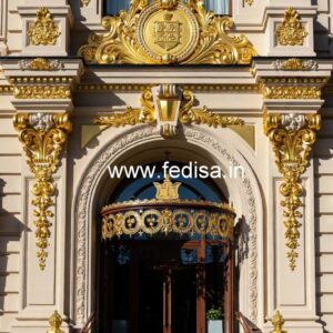 Hotel Exterior Entrance Gate Design with Grand Appeal No-5493