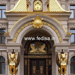Hotel Main Entrance Gate Design for Luxury Architecture No-5500