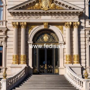 Elegant Hotel Exterior Elevation Design Concepts No-5506