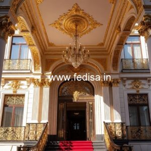 Beautiful Hotel Front View Elevation Design No-5514