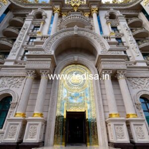 Hotel Elevation Design with Premium Exterior Finish No-5518