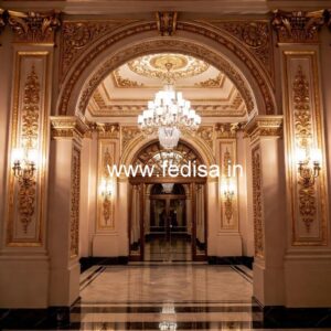 Grand Hotel Elevation Design with Elegant Detailing No-5524
