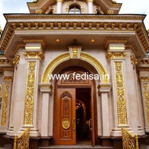 Hotel Exterior Elevation Design with Premium Lighting No-5536